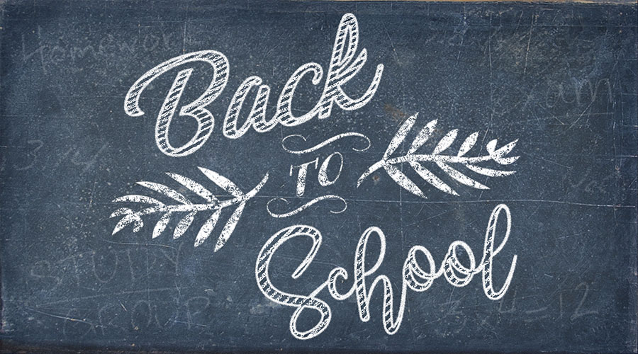 back to school text effect