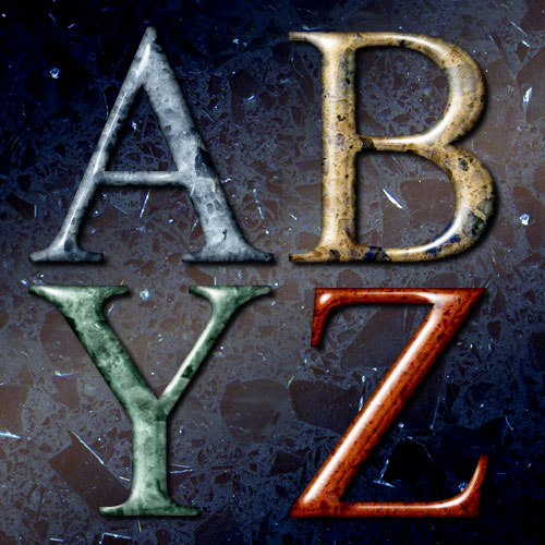 photoshop text effects demo